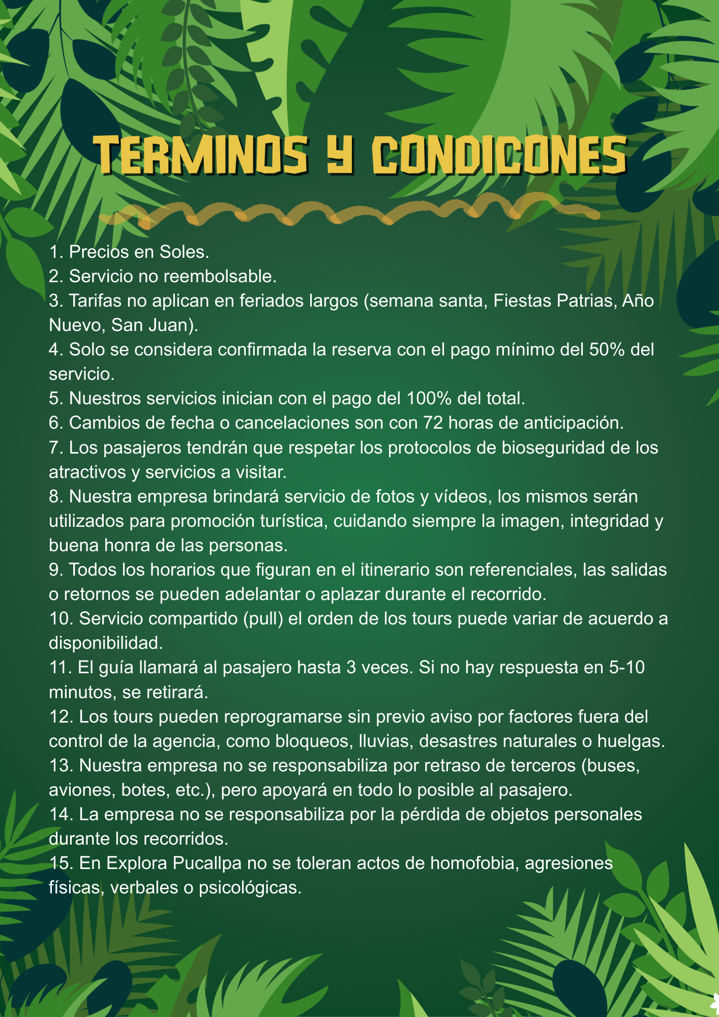 Políticas de Reserva